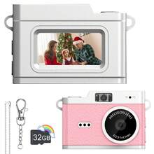 1080P Mini Retro Digital Camera - Compact Portable Vintage Micro Camera - Pocket Video Recorder With 32GB Card And Adapter, Suitable For Travel, Learning And Recording - X5 (mini) - View 11