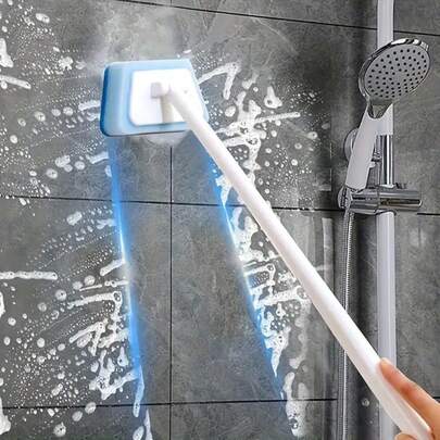 Multi-Purpose Bathroom Cleaning Brush Set, Essential Home Cleaning Tools, Floor Cleaning Kit, Sturdy Handle Structure, For Scrubbing Tiles, Floors And Bathtubs
