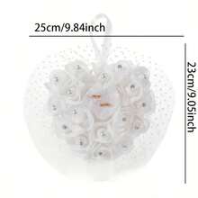 Polka Dot Lace Romantic Wedding Ring Pillow, Fresh And Elegant For Proposal, Wedding Ceremony And Party - View 2