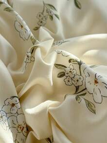 2/3件套花卉、条纹和格子图案被套套装，包含1个被套和1/2个枕套（不含填充物），面料柔软透气，可机洗，适用于双人床、大号床和特大号床，可机洗。 - 淡綠 - 查看 9