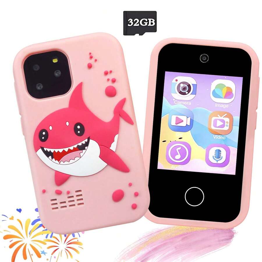 Upgraded Kids Portable Educational Toy Phone ,2.8-Inch Touch Screen With Dual Camera ,32G Memory Card, Long Battery Life ,Games, Learning & Music ,2026 Ideal Gift For 3-12 Boys & Girls