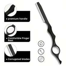 1pc Hairdressing Thinning Razor Cutting Knife Thinner Japan Stainless Professional Sharp Barber Hair Cut Cutting Knife Salon Tools - Multicolor - View 7