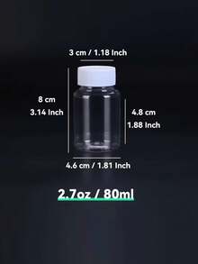 Transparent Plastic Essential Oil Bottle With Wide Cap, Suitable For Travel And Various Liquids - View 6