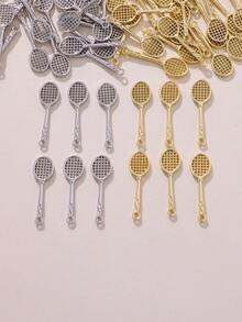 1件/3件装DIY手工羽毛羽毛球拍吊坠饰品，个性化时尚首饰制作半成品配件，可制作成耳环和项链 - DIY羽毛球拍配件 - 查看 2