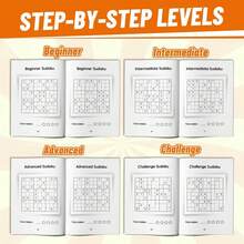 Sudoku Puzzle Book, Trains Concentration, Classic Thinking Game, Encourages Deep Focus And Careful Strategy, Ideal For Building Confidence Through Daily Practice - Sudoku Book - View 5