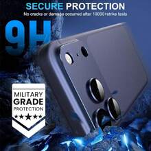 para iPhone 17 Pro Max Protector Lente Cámara,[Flash Sin Tapujos] [3 en 1 Protectora Lentes] Metálica Capa Protectora Lente de Camara,Azul,41978059 - transparente - Ver 2