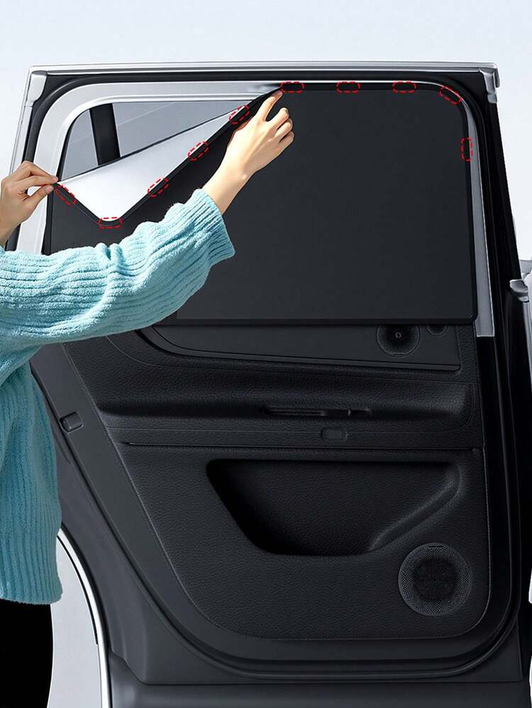 Car Window Shades With Magnets,Strong-Light Blocking UV Protection Privacy Shades, Car Camping And Napping Curtains, Universal, Essential Interior Accessories - A - View 9