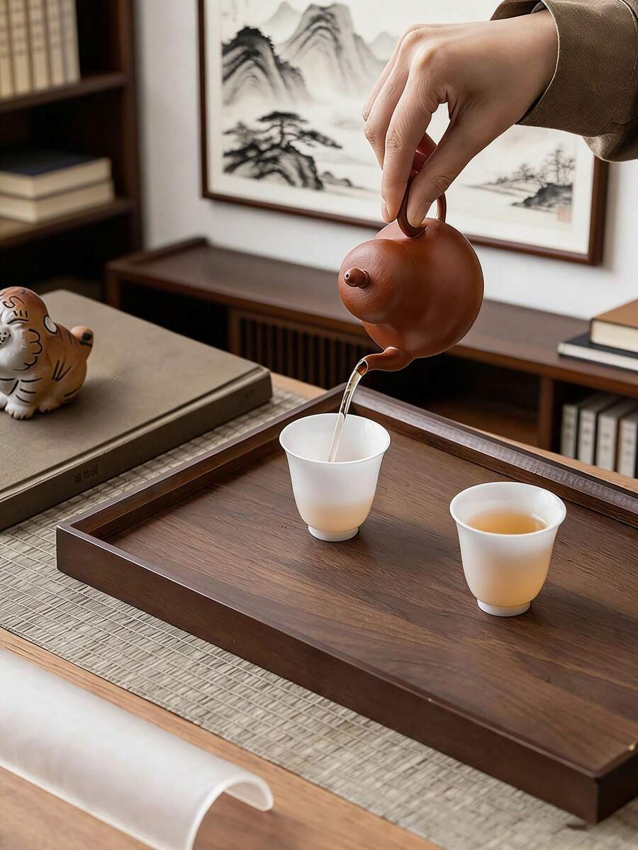 1 khay gỗ màu đen, thích hợp đựng thức ăn, bánh ngọt, salad, trái cây, sushi, đồ uống, bít tết, pizza, ngũ cốc. Bề mặt nhám, thích hợp dùng trong quán cà phê, gia đình, tráng miệng, trà, bánh mì, đồ ăn nhẹ và cốc. - Cà phê nâu - Xem 1