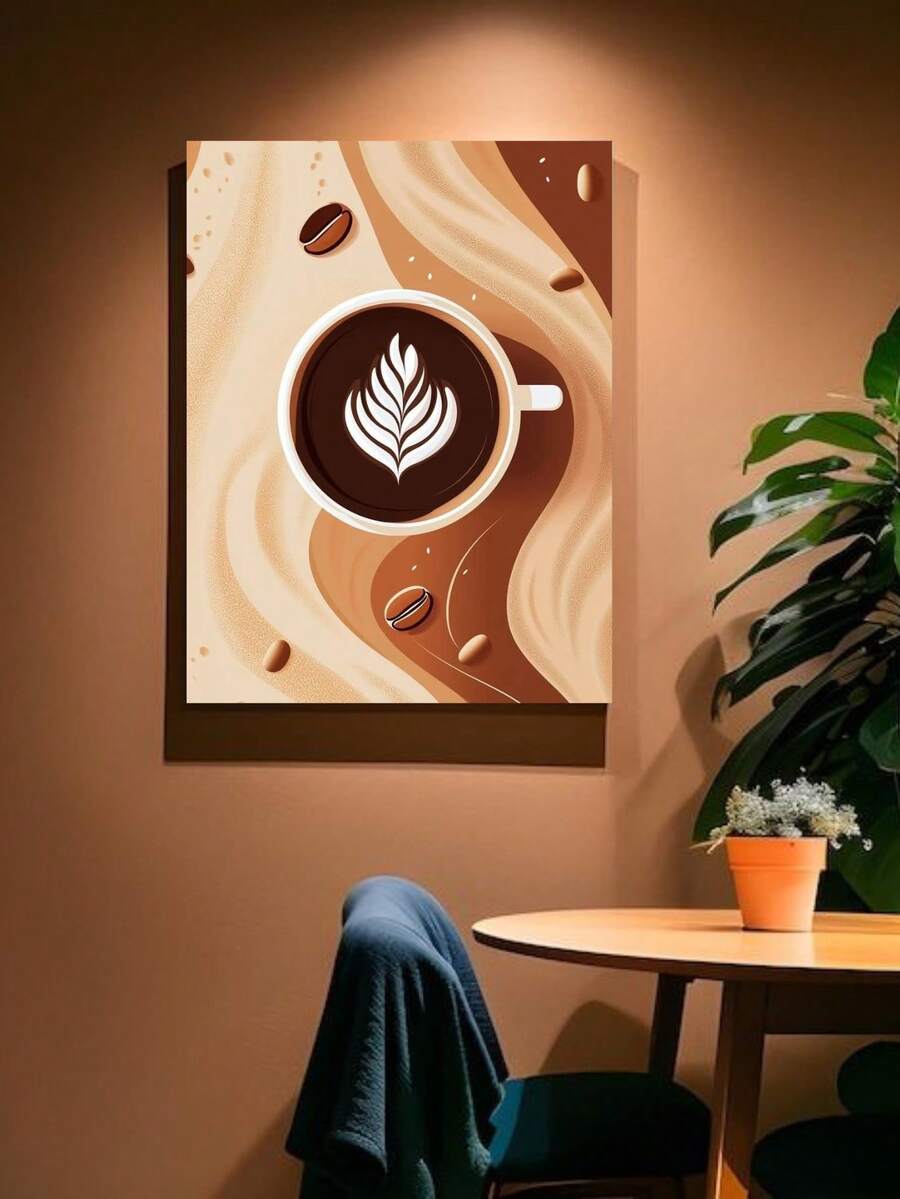 Decorative Plaque/Picture For Coffee, Kitchen, Coffee Corner, Vintage Style - Option 4 - View 1
