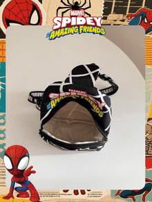 1 Pc Marvel Officially Licensed Spider-Man Pattern Chest Bag Adjustable Strap Crossbody Bag, Zipper Closure Shoulder Bag, Lightweight Sling Pouch Perfect For Men/Teens/Students/Graduates/Young Fans, Ideal For Daily/Outdoor/Sports/Running/Fitness! , Hiking Bag - VHF52232-s - View 6