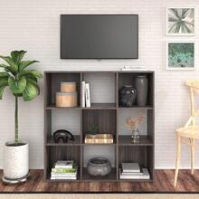 ClosetMaid Cubeicals 9 Cube Storage Shelf Organizer Bookshelf, Stackable, Square Shape, Easy Assembly, Wood, Natural Gray - Natural Gray Finish + 9-cube - View 6