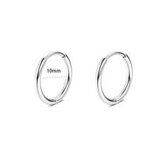 12pcs/Set Gold Stainless Steel Stud Earrings, Round Barbell Earrings With 4-Prong Cubic Zirconia - Multicolor - View 8