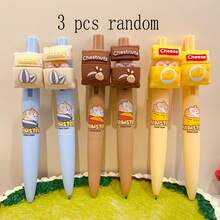 1pc/3pcs Random Hamster Surprise Pen | Cartoon Design Retractable Neutral Pen - High-Quality Signature Pen, Office/Student Supplies, Stress Relief Healing High-End Holiday/Birthday Gift - Random - View 10