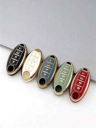 Nissan Car Key Fob Cover - Suitable For Teana, Tiida, Sylphy, Sentra Models, Car Remote Control Protective Anti-Drop Anti-Dust Key Case