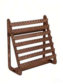 1个木质多层耳环架，大容量耳环收纳展示架，家用 - 彩色 - 查看 2