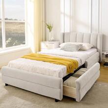 Bed Bases & Foundations - Beige + Chenille + 90cm*200cm - View 12
