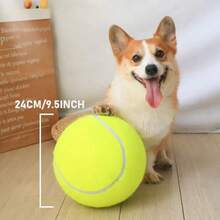 24厘米耐用大型犬网球,橡胶材质,适合大型犬户外玩耍,是互动游戏的理想之选 - 彩色 - 查看 7
