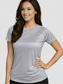 Women Sports Tees & Tanks - Plateado - Ver 1