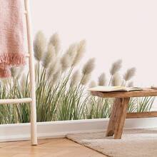 1PC 30*60cm (11.81inch*23.23inch) 2D Natural Reed Grass Decorative Wall Sticker, Greenery Atmosphere Wall Decor For Entryway Corner - AD36198 - View 5