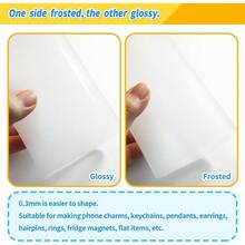 142 Pcs Shrink Paper Keychain Kit - 16 Pcs Shrinky Plastic Sheets 7.9"X5.7", Hole Punch, Jump Rings, Keychains, Phone & Kindle Dust Plugs, DIY Crafts For Kids Teens Adults - 1 - Xem 5