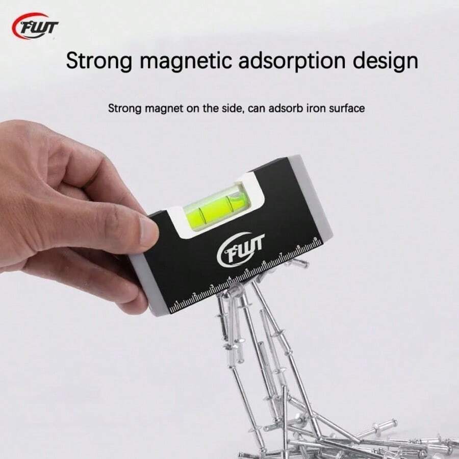 Mini High-Precision Level, Small Strong Magnetic Level, Aluminum Alloy Multi-Function Spirit Level - 1pc - View 1