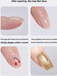 宝仕曼白色闪亮猫眼凝胶指甲油 - 高光透明，超细磁性粉，玻璃珠和水晶闪粉 - 彩色 - 查看 7