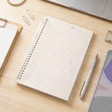 Ultra far A5透明封面螺旋装订笔记本，硬面，60页，横格内页，（15x21厘米） - A5線圈本 60頁橫線 一本裝 - 查看 2