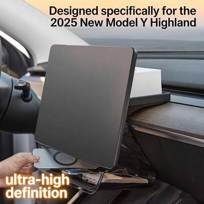 Rockyland Screen Protector For 2024 2025 2026 Tesla New Model Y Juniper & Model 3 Highland, No Glare And Fingerprint Center Console Screen Accessories Tempered Glass Protector With Alignment Kit