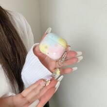 Funda para auriculares con diseño de teñido anudado, funda para auriculares IMD adecuada para AirPods 1/2/3/4/Pro - Blanco - Ver 10