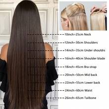 Straight Clip In Hair Extensions Human Hair Full Head Clip In 8 Pcs/Set Virgin Real Human Hair Natural Black Clip Ins Hair - Multicolor - View 13