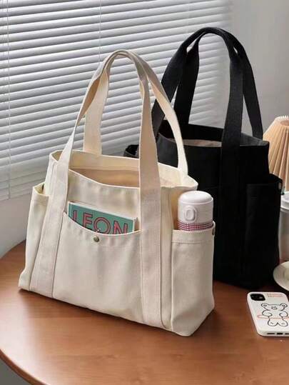 1/3 piezas Conjunto de bolso de tela de pana casual - Material de lona minimalista, versátil y de moda, bolsa de almacenamiento multifuncional, adecuada para uso diario / Cartera de mujer de moda y creativa, regalo de estudiante, regalo de mujer, monedero, mini cartera, monedero