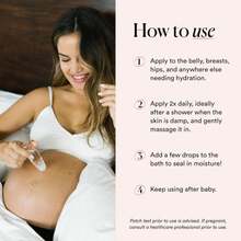 HATCH Belly Oil, Pregnancy &Amp; Postpartum Skincare For Stretch Marks, Quick-Drying For Full Body &Amp; Soothes Irritation, Plus Vegan, Clean &Amp; Plant-Based, 1 Fl Oz - ColorA - View 4