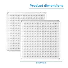 Large Square/Round Fuse Bead Board Set, Includes Instructions, Iron-On Paper And Tweezers, Suitable For Medium To Large DIY Craft Projects, Transparent Fuse Bead Pegboard Accessories - 5mm Perler Bead Pegboard - View 10