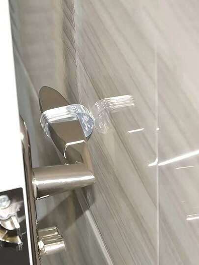 10pcs Door Handle Wall Silent Anti-Collision Pad Door Cabinet Door Handle Lock Silencer Anti-Collision Silicone Door Handle Pad Door Stopper