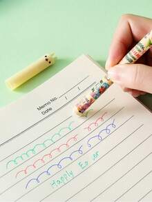3/6pcs Easter Theme Erasable Ballpoint Pen Set, Rabbit Design Stationery Set, Suitable For School, Office, Back To School Season And Easter Gifts - Erasable Pen - View 7