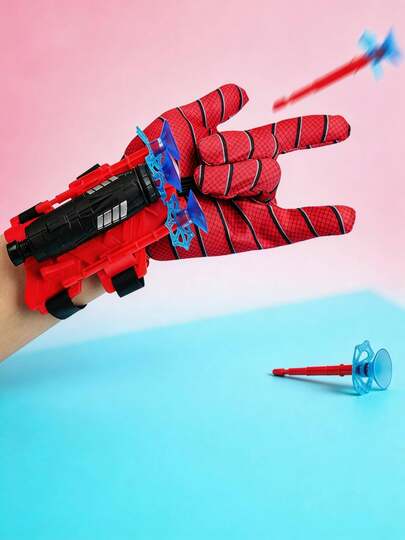 Spider Web Shooter For Kids, Spider Heroes Bracelet Wrist Launcher, Funny Children Boys Party Toy, Spider Gloves Man Shoot Toy, Parent Interaction Toy, Cosplay Costumes Birthday Gift For Boys Kids