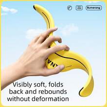 Banana-Shaped Professional Outdoor Two-Blade V-Shaped Triangular Boomerang, Stable Flight Up To 100M, Lightweight EVA Material, Ergonomic Hand Grip, Soft Foam Process, And Painless On Impact, Random Detail Styles[Lightweight Material, Do Not Bend To Avoid Affecting Use] - V-shaped Boomerang - View 5
