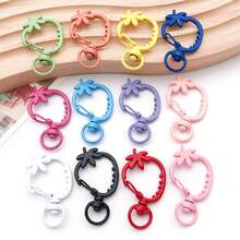 5/10/20 chiếc móc khóa hình dâu tây nhiều màu sắc được sơn – Khóa càng cua và móc bấm được phun sơn, dùng làm phụ kiện thủ công DIY và mặt dây chuyền. - Móc khóa hình quả dâu tây - Xem 11