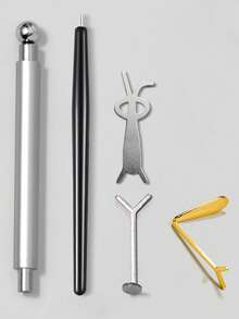 Beautizon Nailartlab 4Pcs Cat Eye Nail Magnet Set With Cuticle Pusher, Double-Ended Magnetic Pen For 3D Cat Eye Gel Polish - Multicolor - View 9