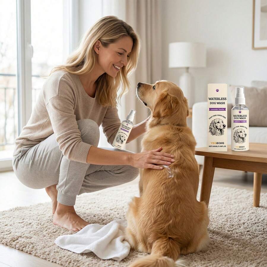 Pet Dog No-Rinse Cleaning Liquid, Convenient Daily No-Rinse Cleaning Spray To Remove Dirt And Odor - View 1