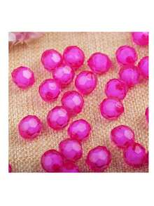 500pcs 8mm 32-Facet Acrylic Beads, DIY Jewelry Making, Craft Beads For Jewelry, Curtain Beads, Flower Pot Beads - Multicolor - View 10