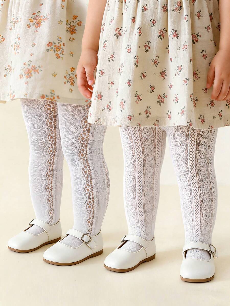 2pcs Baby Girls' Sweet Cute Lolita Princess Style Tight Leggings