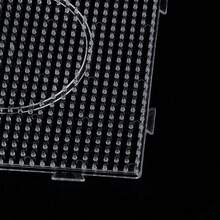 Large Square/Round Fuse Bead Board Set, Includes Instructions, Iron-On Paper And Tweezers, Suitable For Medium To Large DIY Craft Projects, Transparent Fuse Bead Pegboard Accessories - 5mm Perler Bead Pegboard - View 5