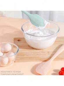 4pcs/1pc Silicone Spatula Set, Suitable For Cream, Jam And Butter, Easy To Clean, Ideal For Home, Restaurant, Dessert Shop, Baking Kitchen Tools - View 8