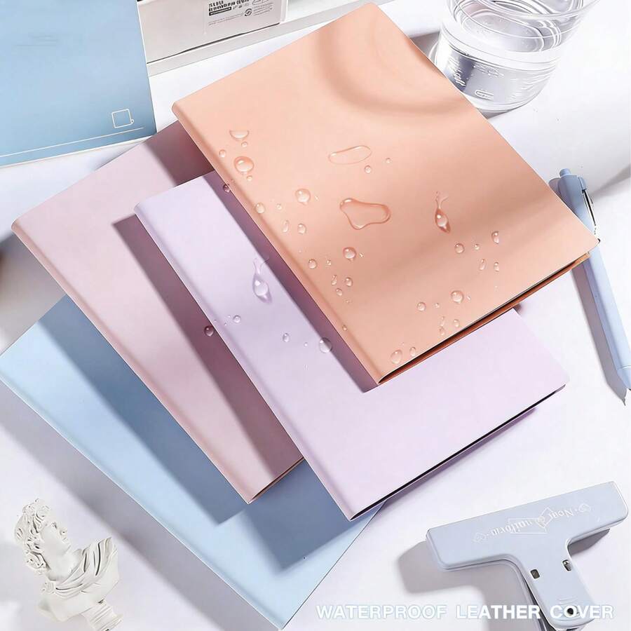 1 cuốn sổ tay bìa mềm màu kẹo ngọt khổ A5, kiểu dáng đơn giản và thời trang, dày dặn, phù hợp cho học sinh, tuyệt vời cho trường học, văn phòng phẩm, các cuộc họp kinh doanh, làm đồ dùng học tập, chuẩn bị năm học mới, viết và ghi nhật ký. - A5 có dòng kẻ - Xem 1
