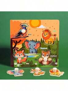 Feirui Educational Wooden Fruit Puzzle - 5 Unique Shapes, Realistic Details, Suitable For Toddler Learning Toys, Christmas, Halloween, Thanksgiving - Multicolor - View 16