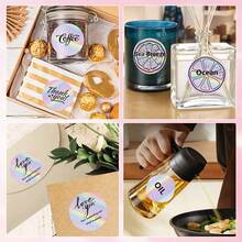 1 Roll 5cm Round Holographic Thermal Paper, Suitable For DIY, Name Labels, Gift Packaging, Compatible With M200/M210/M110/P50/P80/P1/P2 Label Printers - 1Roll - View 10