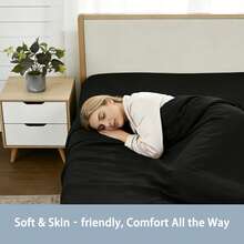 1 件柔软拉绒超细纤维床单，易于护理的床单 - 橘色 - 查看 8