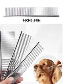 Pet Deshedding Brush And Dematting Comb - Professional Grooming Tool For Dogs And Cats - Removes Tangles And Matted Fur - Reduces Shedding And Promotes Healthy Coat - Multicolor - View 9