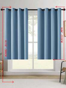 Blackout Curtains, Thermal Insulated, Opaque Curtains With Grommets, UV Protection, Bedroom Home Living Room Interior Decor - Blue - View 22